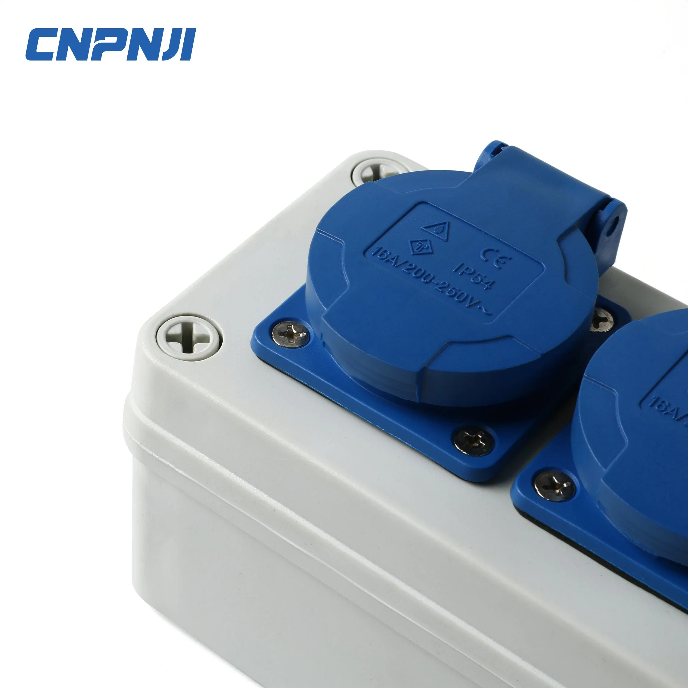 Caja de distribución portátil resistente al agua Pinji IP66 con conector macho para Mini Terminal