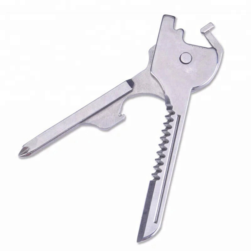 Универсальный гаечный ключ для универсального ножа из нержавеющей стали 6 в 1 Ключ для замка бутылки отвертки для наружной установки инструмент для размачивания/размачивания для разминки бутылок Essg13278