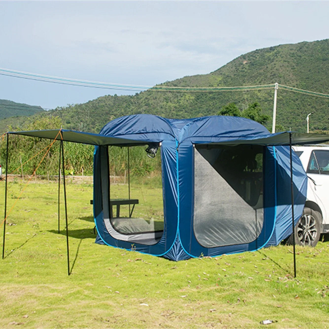 Trasera del coche SUV personalizado Tienda emergente al aire libre Camping carpa de la parte trasera de camiones