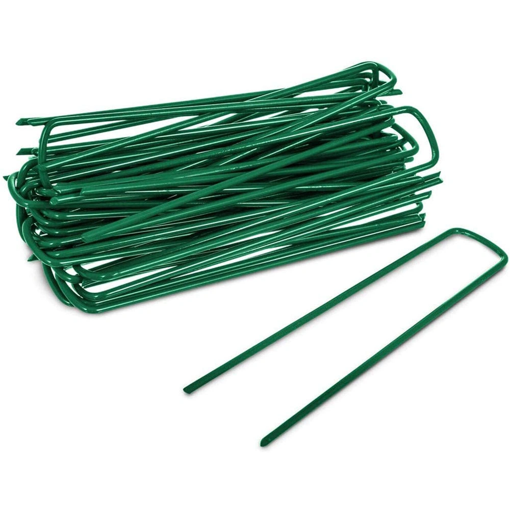 Half Green SOD Staple U Shaped Fence Staples G Circle Top Nails