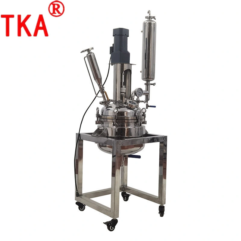 20L 50L 100L Double Layer Chemical Reactor Jacketed Decarboxylation Stainless Steel Reactor