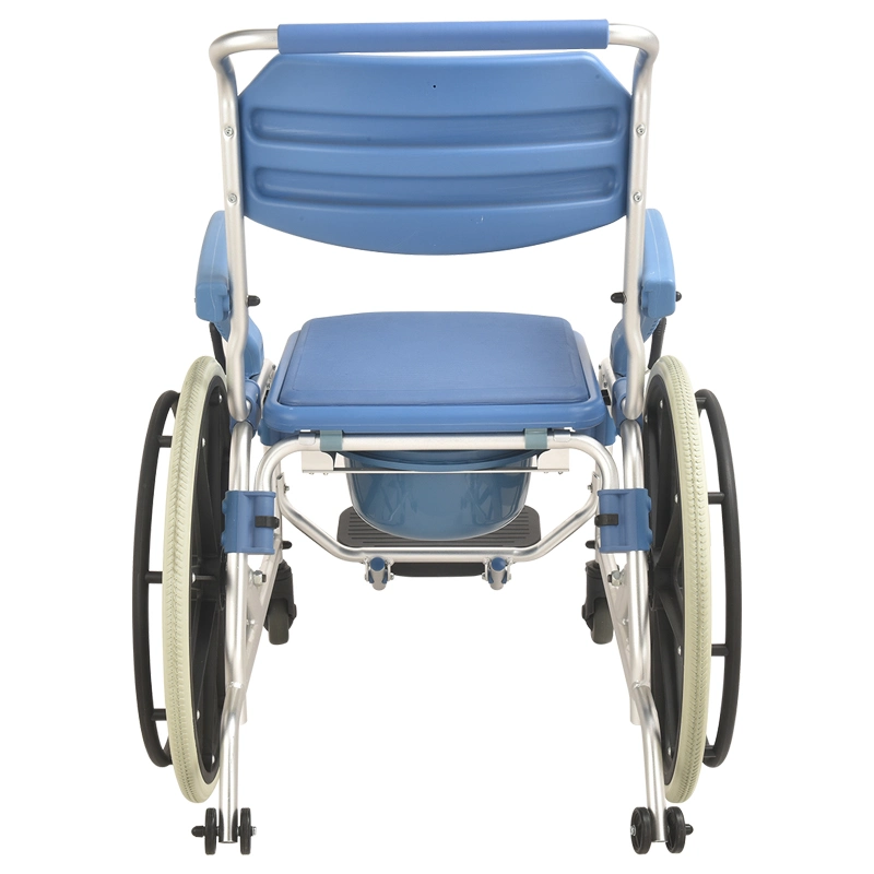 Heinsy Easy Moving Folding Toilet Shower Wheelchair Commode Chair Patient Machine.