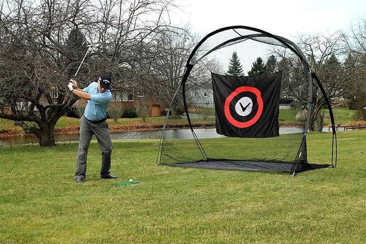 Listo para enviar Classic Golf Net práctica de conducción portátil Golf Golpeando a la red para el patio trasero