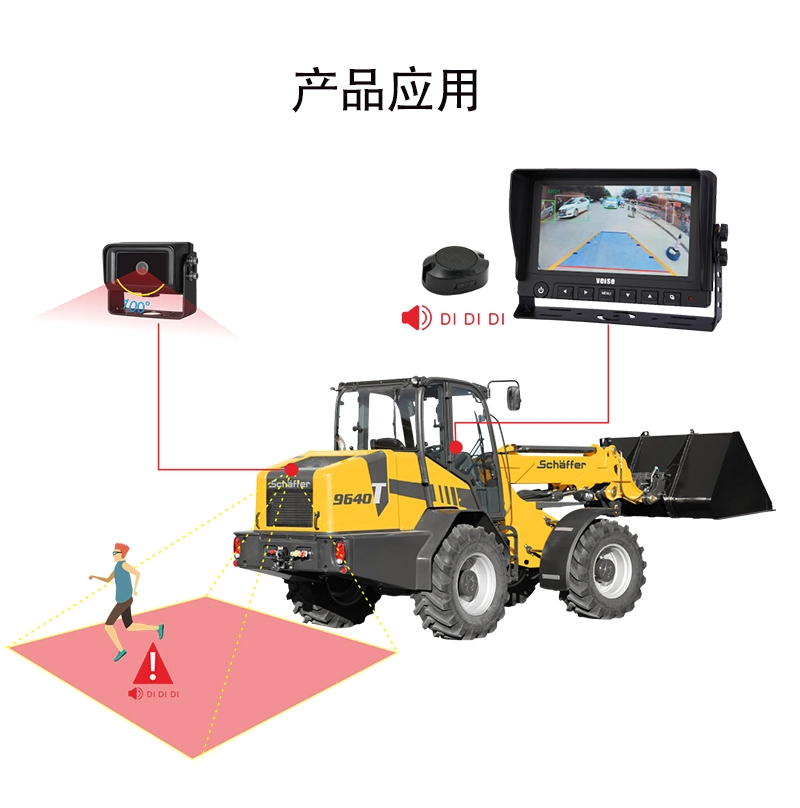 7-Inch Pedestrian and Vehicle Detecting Video Warning Rear View Camera Ai Camera