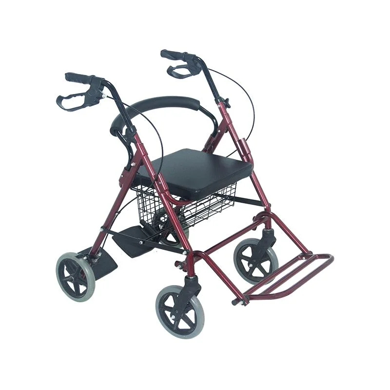 Rollator Walker with Seat Lightweight Rollator Aluminum Folding Rollator