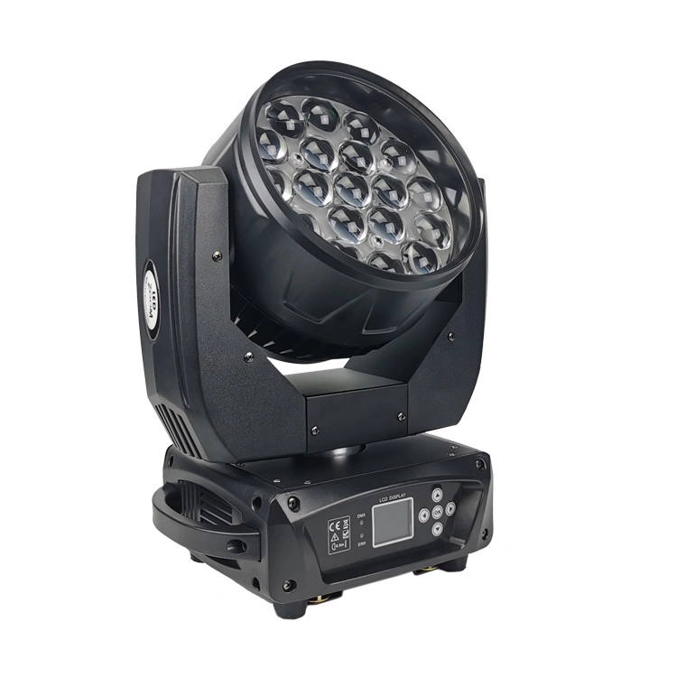 Professional Stage DJ 19X15W RGBW LED Wash Zoom Moving Head Light