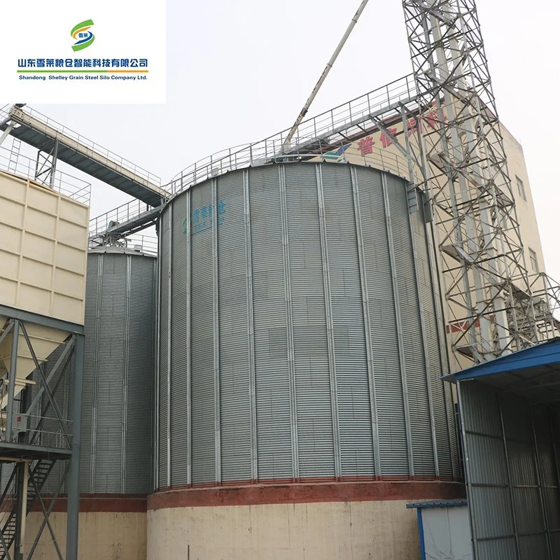 Wood Pellet Mill Grain Storage Silos Used Steel Wheat Corn Paddy Rice Grain Silo for Sale