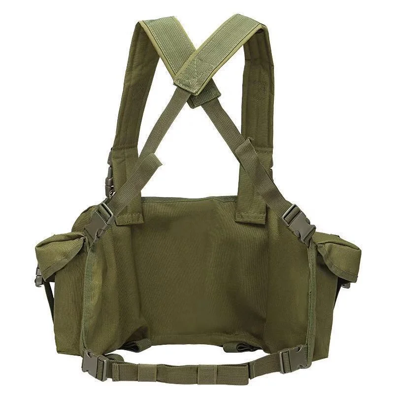 Lightweight Camouflage Tactics Back Chest Hanging Vest Ak Belly Pocket Outdoor CS Field Equipment