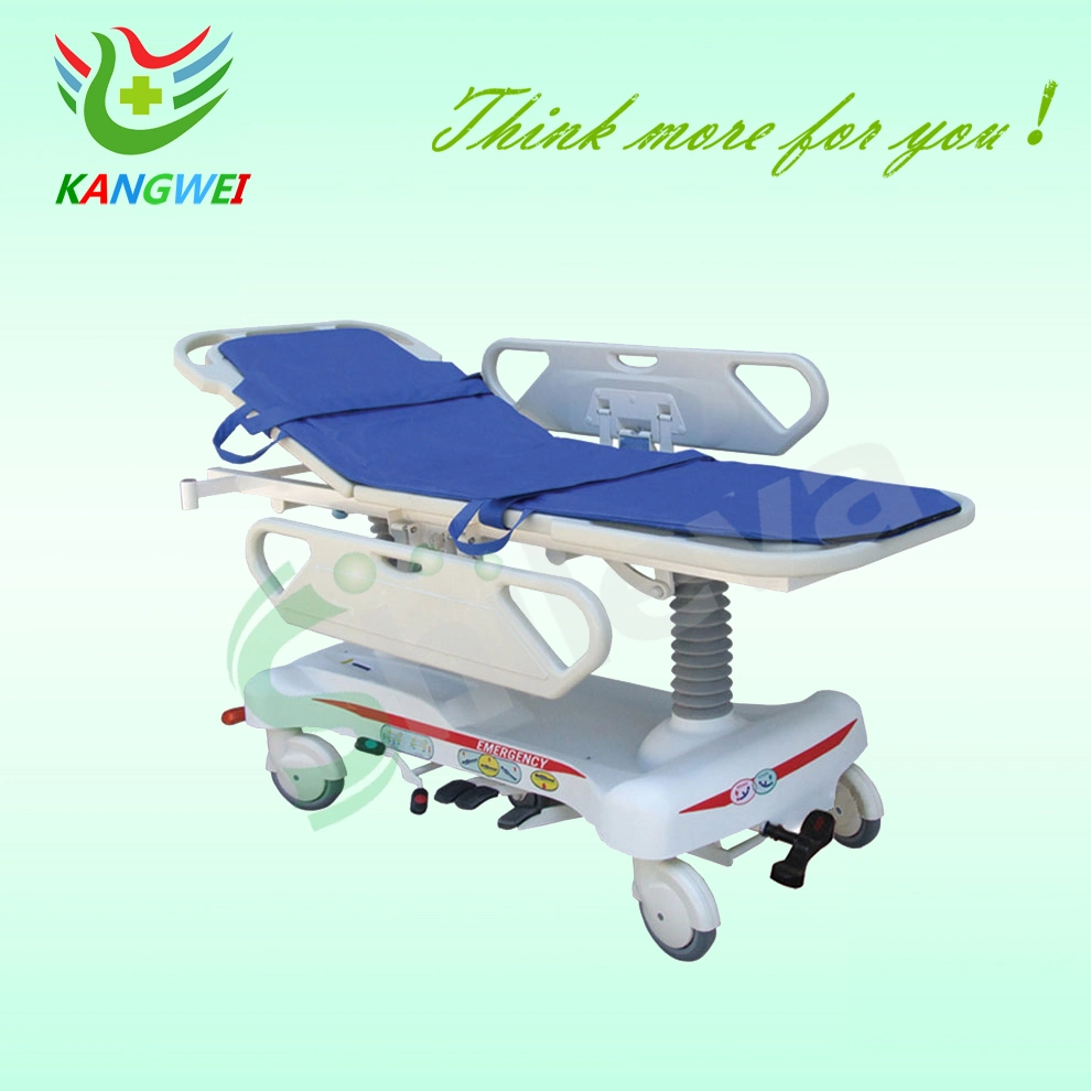 Hospital Aluminum Alloy Luxurious Rise-and-Fall Stretcher Cart Slv-B4305