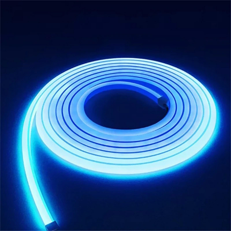 DC12 فولت/24 فولت/ تيار متردد 220 فولت مقاوم للمياه IP67 LED خارجي بالكامل على Silicone Strip Neon مدمج النتوء النيون أضواء الحبل لعيد الميلاد والضوء الزخرفي