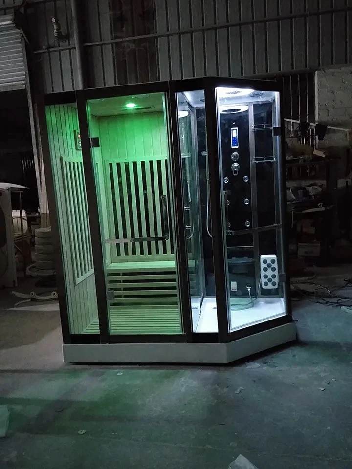 Salle de sauna à vapeur sèche portable extérieure en pin de haute qualité