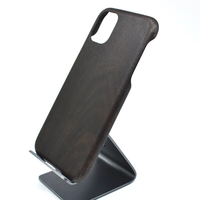 Economical Custom Design Black Ice Wood Case Phone for iPhone 11