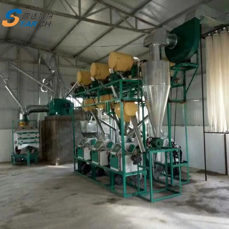 Maize Corn Grits Powder Flour Milling Peeler Peeling Machine