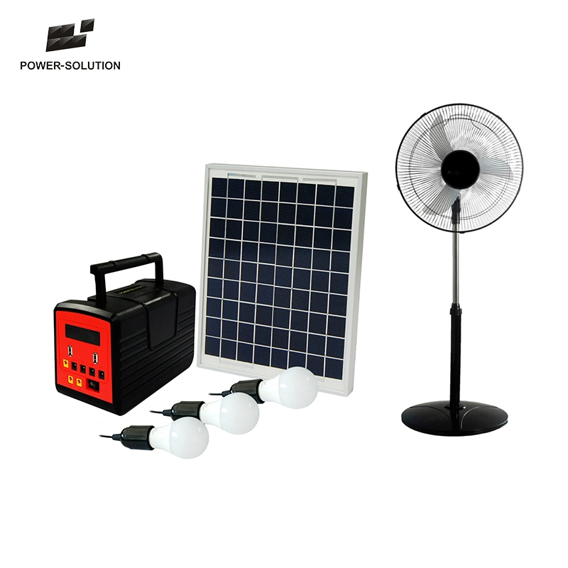 Comercio al por mayor 10W /20W /30W Solar panel 12V CC del sistema de energía con cargador de móvil y Kit de Iluminación Interior LED Inicio LED Run TV Ventilador para electrodomésticos