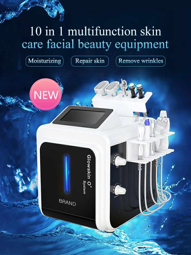 Trending Produkt 2022 Tragbare 10 in 1 Hydra Sauerstoff Gesichtsbehandlung Maschine Hautpflege Beauty Maschine Salon Maschine Hydro Facial