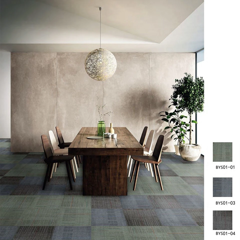 Fashion Simple Environmentally Friendly Office Carpet Tile Carpet Nylon PVC Bottom Carpet