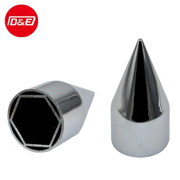 Chrome Lug Nut Cover Wheel Nut Cover 38mm Diameter and 110mm Height Push on Model