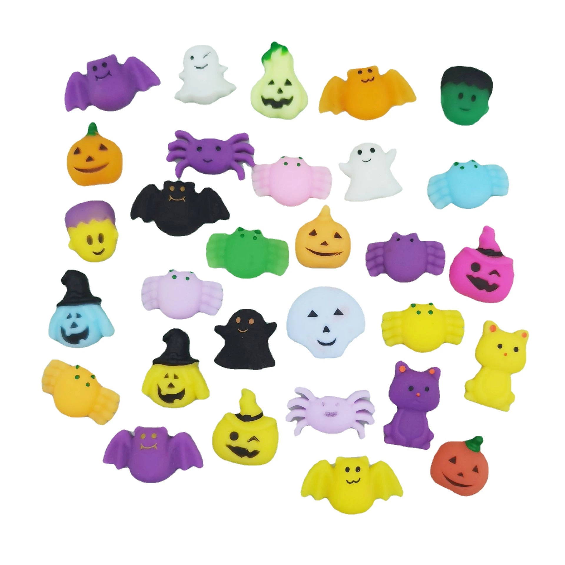 Kawaii Halloween Mochi Squishy Party Favors Mini Stress Relief Toys for Kids