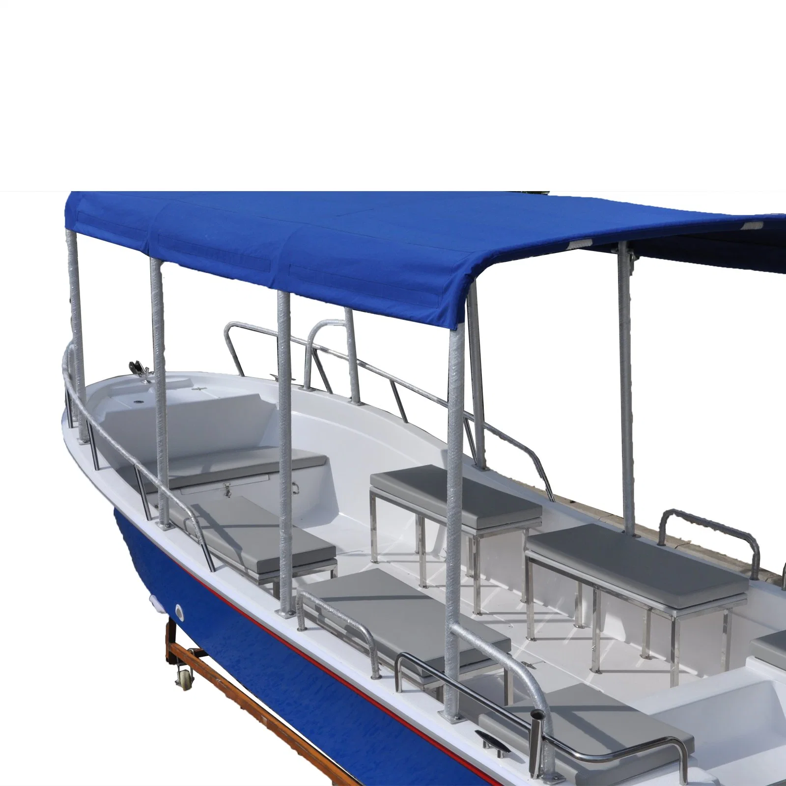 Liya New Design Big Canopy Fiberglass Hull Fishing Boat with 5.8m