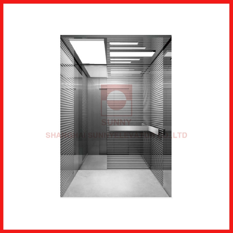 Material de acero inoxidable de diseño de cabina de ascensor de lujo