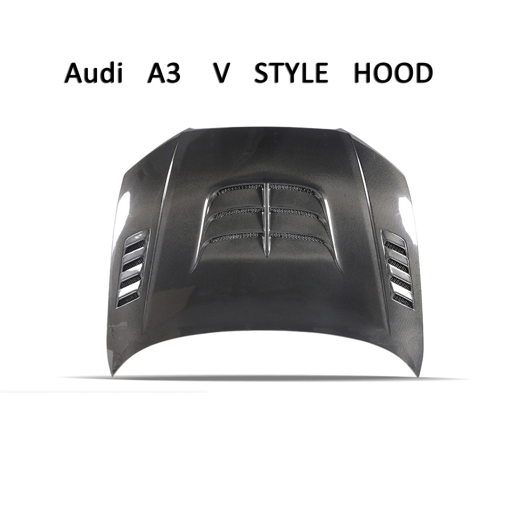 for Audi A3 V Carbon Fibre Bonnet Multi-Void Bonnet Front Hood Cover A33 Tailpiece