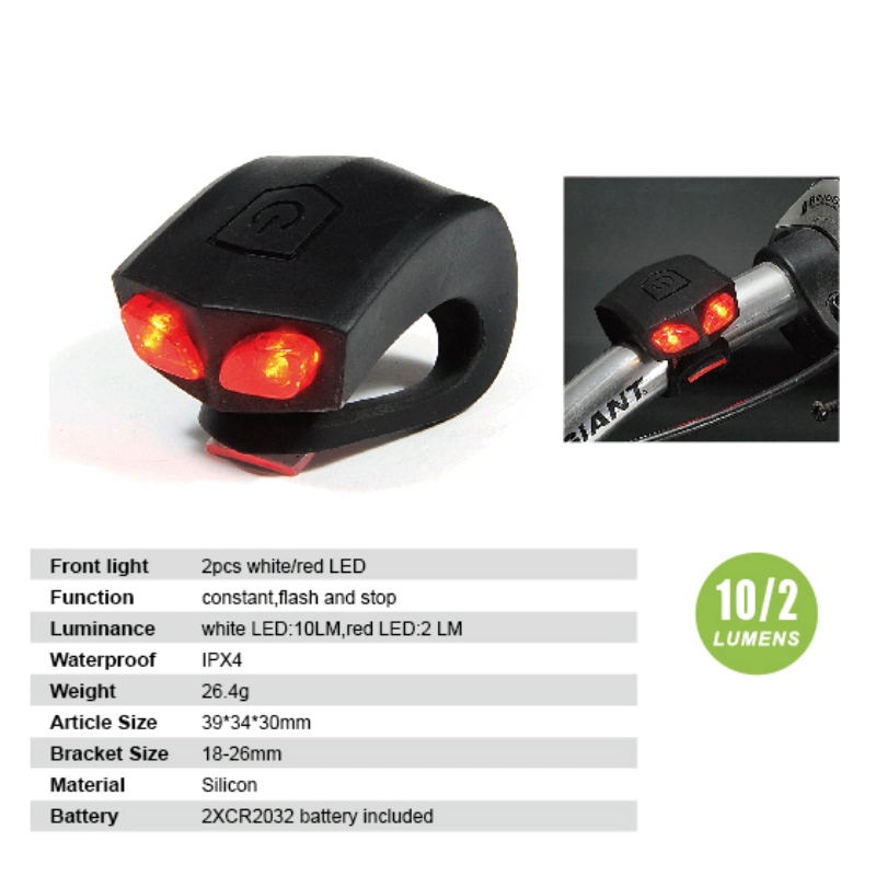 Farol para bicicleta LED recarregável USB para utilização segura em ciclismo Para bicicleta de montanha