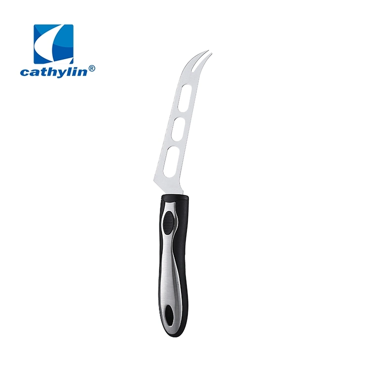 Stainless Steel Plastic Handle Cheese Knife Kitchenware with Holes
