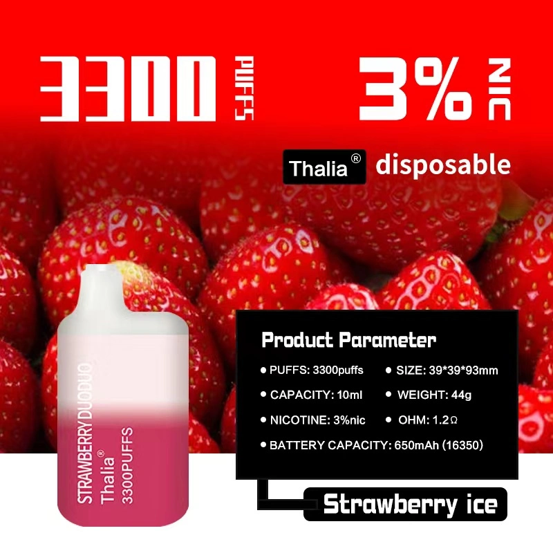 Manufacturers Selling 3300puffs 3nic 15ml Fruit Flavor Disposable/Chargeable Vape