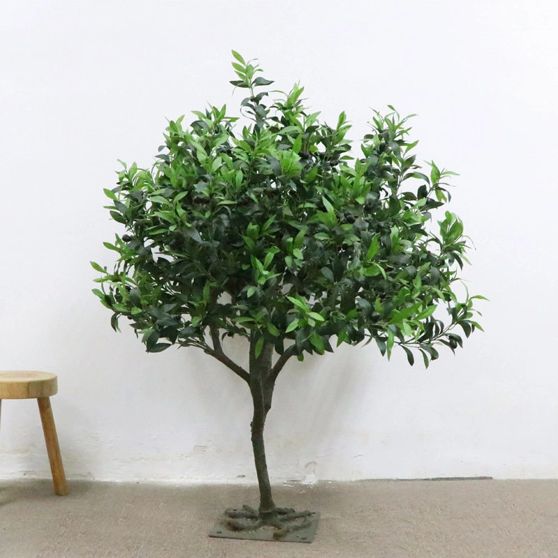 Simulation Olive Tree Large Green Nordic Wind Home Simulation Plant Olive Big Tree Indoor Artificial Customizable Olive Tree