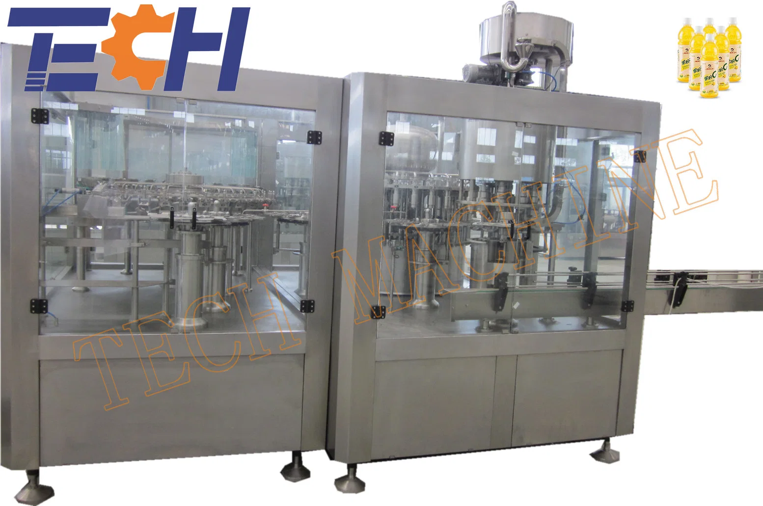 Automatic Hot Production Line Fruit Juice Filling Machine (RCGF Series)