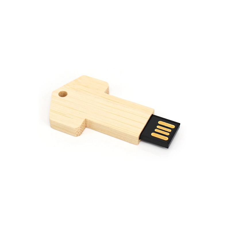 Wood Bamboo Eco USB Flash Drive USB 2.0 Logo Customized Arrow Shape USB Flash Disk