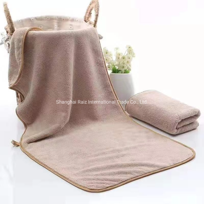 Solid Plain Coral Fleece Blanket Throw Bedding Home Textiles Promotion Items for Gift