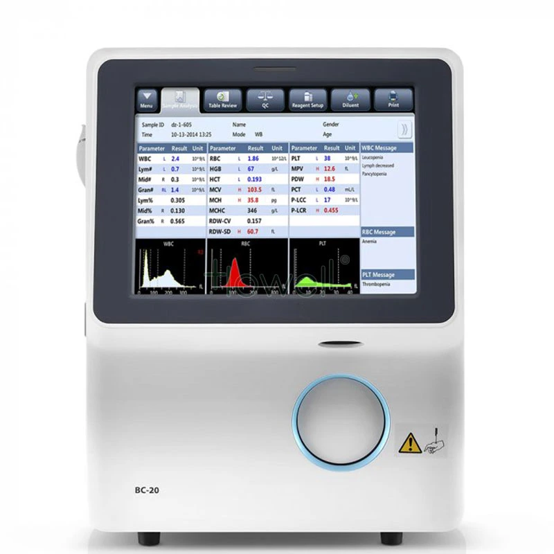 Totalmente autom Hematología Analyzer Mindray-Bc-20