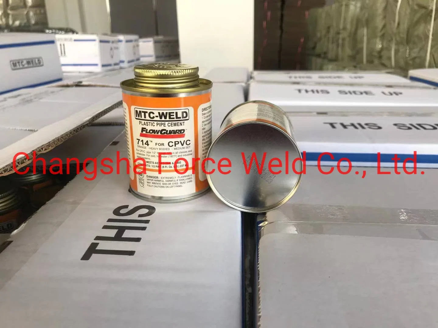 CPVC Glue/Cement/Piepe Glue/Pipe Cement/Solvent Cement/Solvent Glue in Orange Color in Box Packing