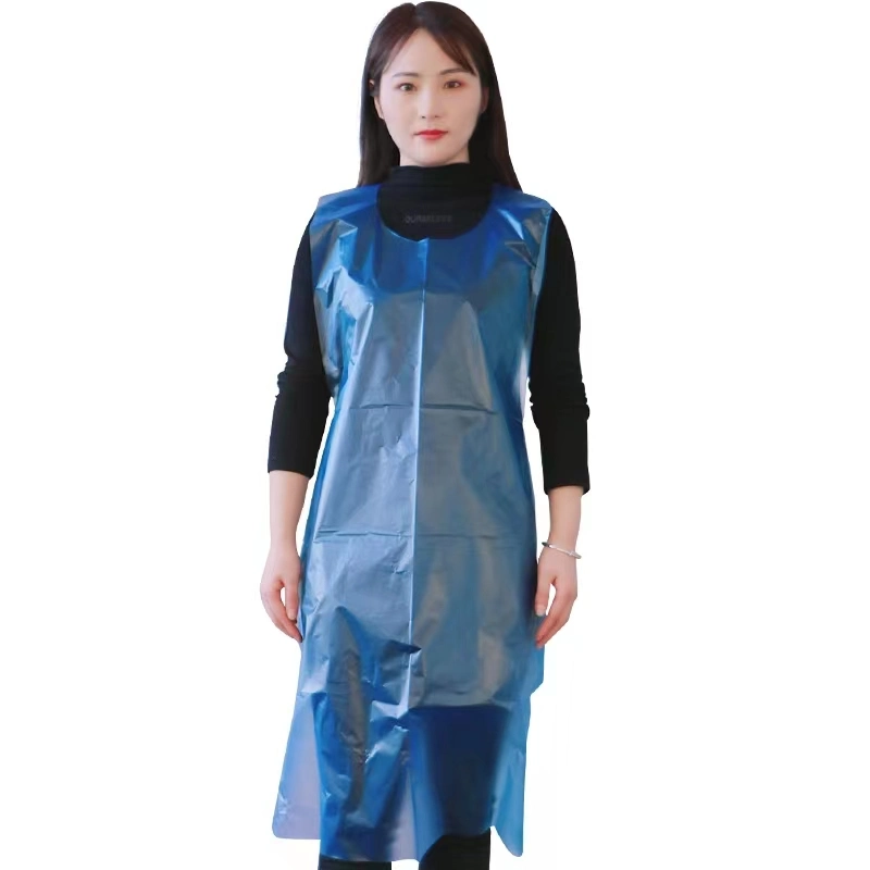 Customized Disposable Plastic Aprons Waterproof Kitchen PE Apron