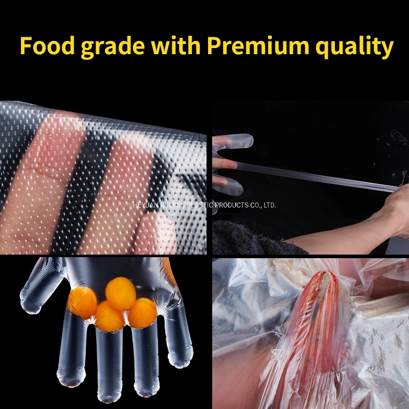 Food Grade Plastic Disposable Gloves/Protective Gloves