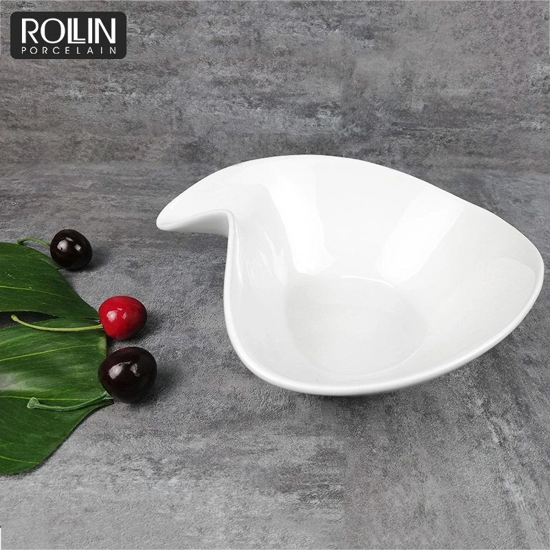 Hot Selling Nice Shaped Porcelain Salad Bowl for Hotel