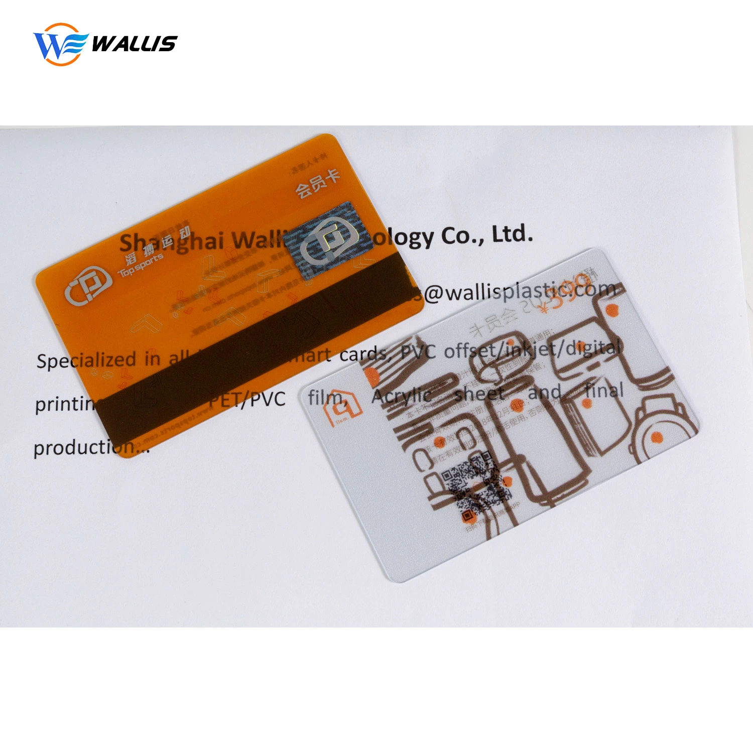 PVC Pet Polyester PC Hico Loco Mag Streifen einseitig Karten Supermarkt Shopping Card Chip Card