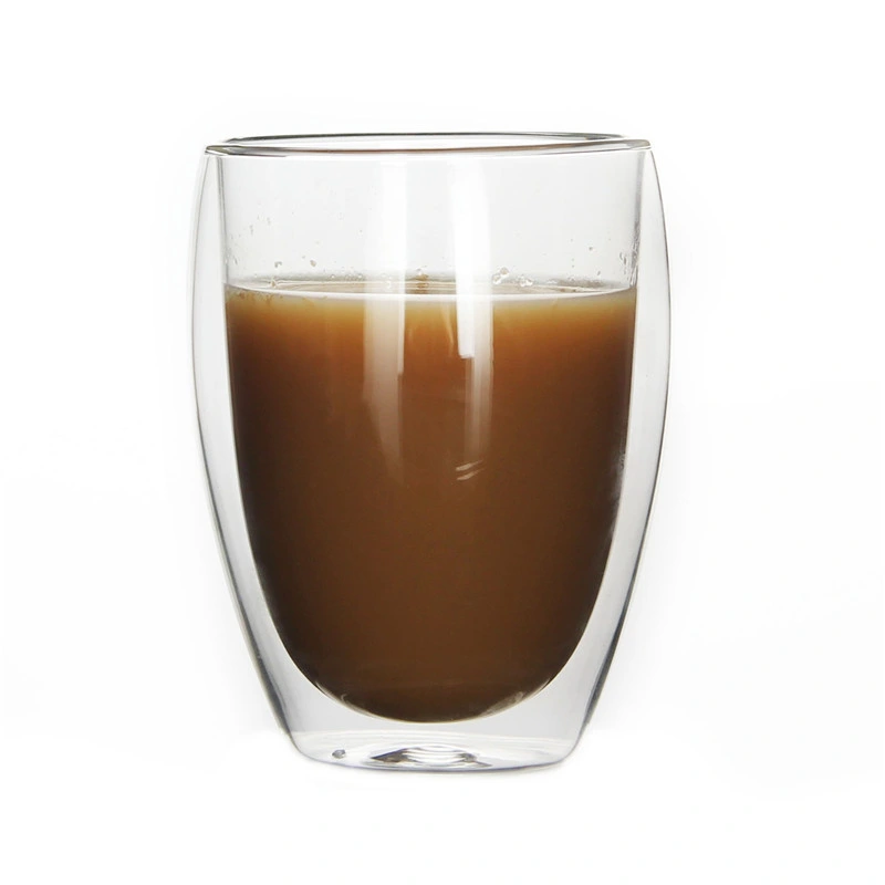 Tasse à thé personnalisée en gros avec logo 250 ml Verre à café double paroi isolé en borosilicate transparent Verres d'Halloween