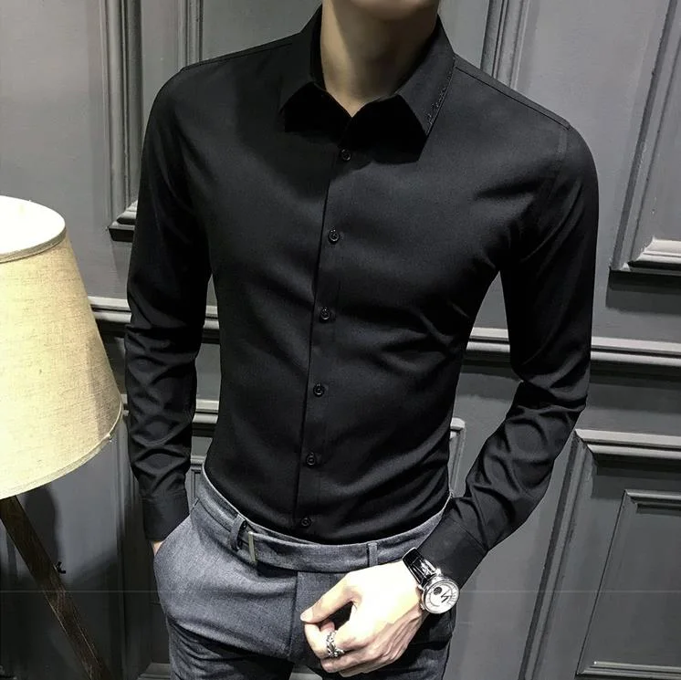 Can Export Pure Colour 2021 Fashion Leisure Shirt at Low Price