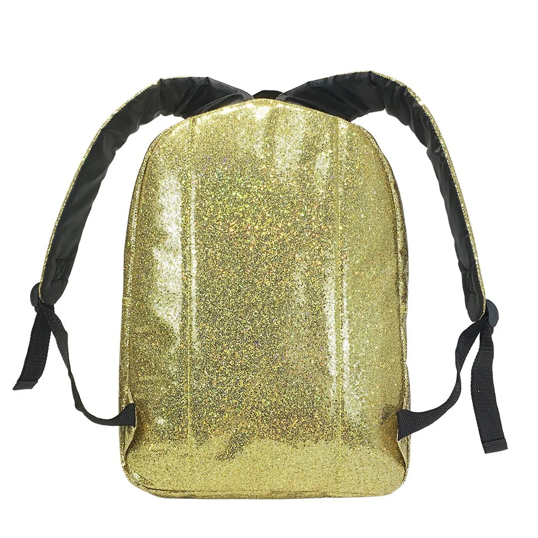 2023 couleur dorée Glitter personnalisé en PVC de gros sac à dos Sac à bandoulière Sac de l'école de mode