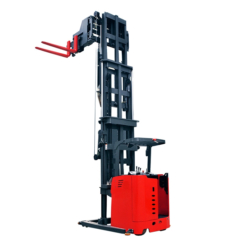 Warehouse Stacker Crane Steerable Electric Forklift Material Handling Truck