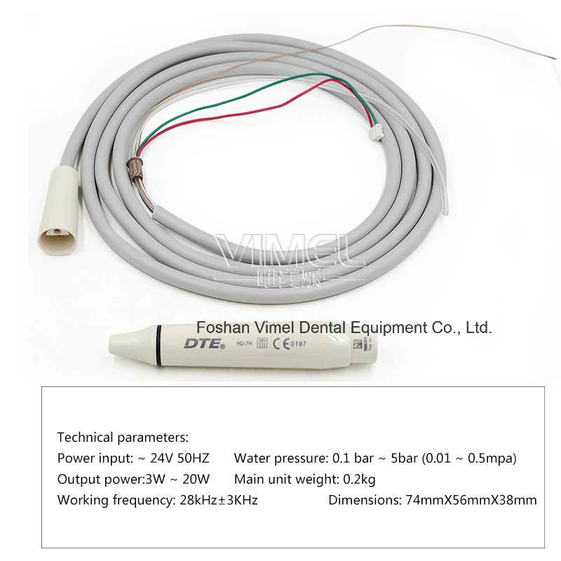 El carpintero de ultrasonidos integrados Dte escalador piezo-V2 por unidad dental