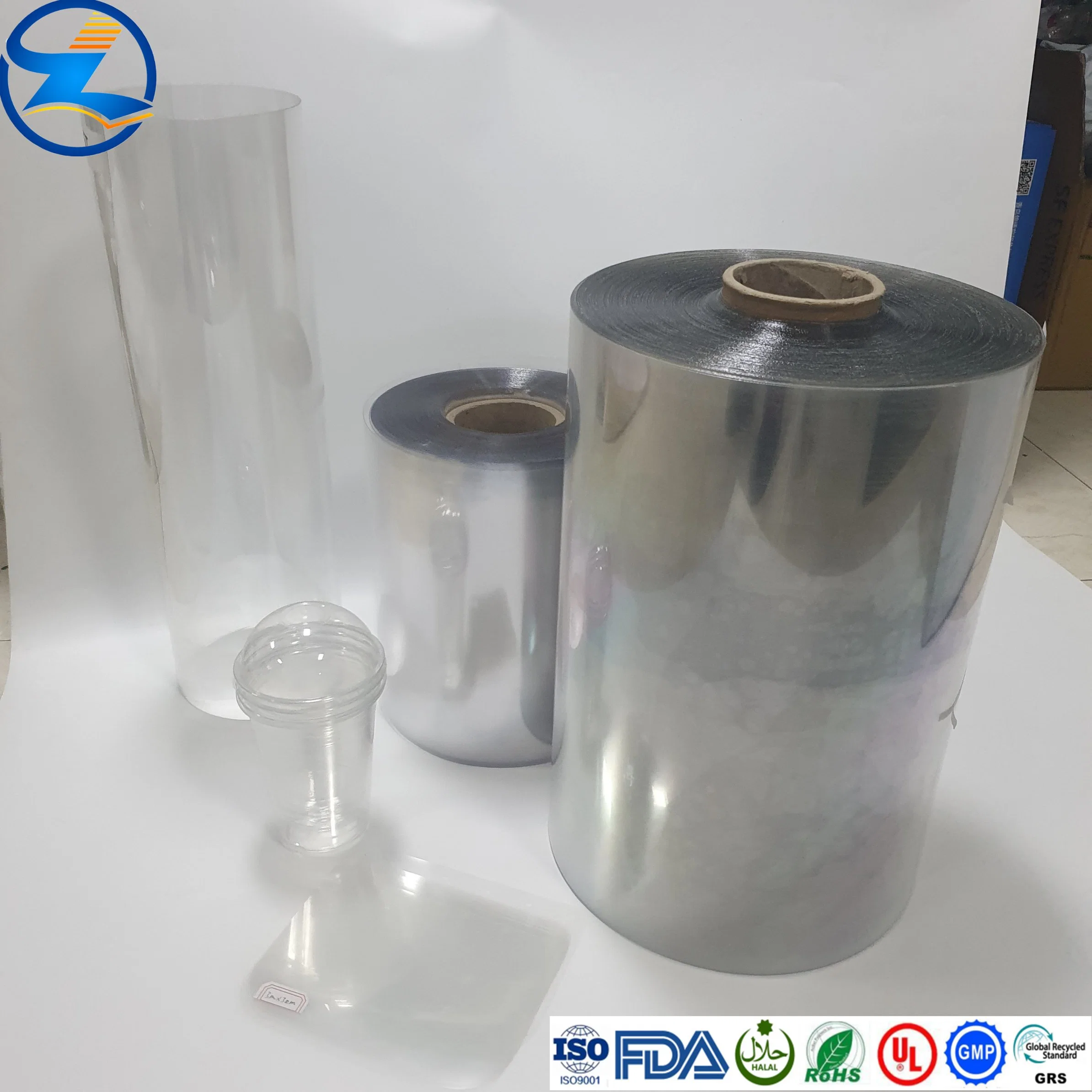 Customized ISO Quality Rigid Pet Films Raw Material for Drinks/Food Container/ Face Shield/Baking Packaging