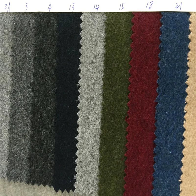 Fashionable Wholesale/Supplier China Natural Stretchable Soft Superfine Breathable Comfortable Splicing Woolen Melton Fabric