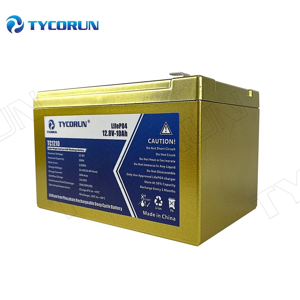 Tycorun Lithium-Ionen-Akku 12V 10Ah LiFePO4-Akkuzelle Mit BMS für Solarenergiespeicher