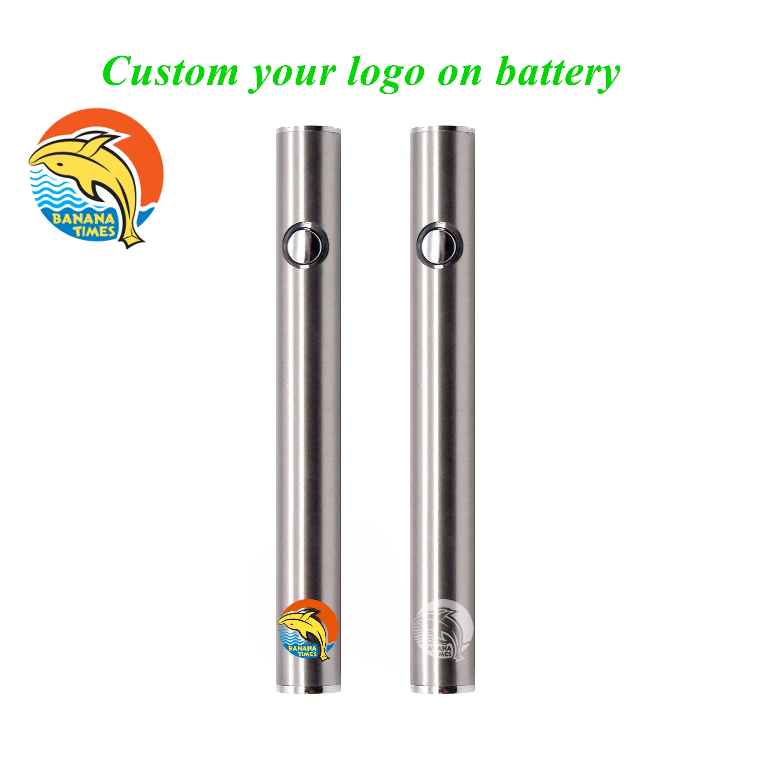 Wholesale/Supplier Price Custom Slim Preheat 510 Vape Battery USB-C Adjust Voltage Recharge 510 Thread Vape Pen Batteries for Hash Live Rosin Thick Oil