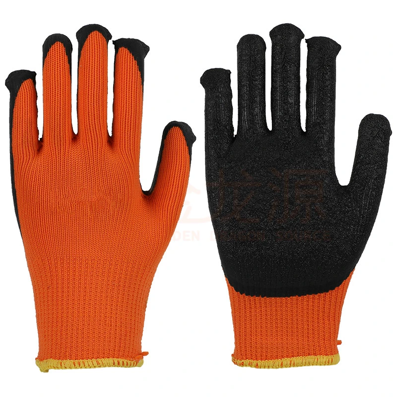 Guantes de trabajo de seguridad industrial recubiertos de látex con protección de manos Por China