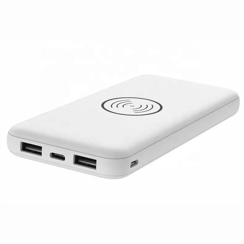 Top Hot Selling USB Power Bank 10000mAh Wireless Charging Mobile Power with Charging