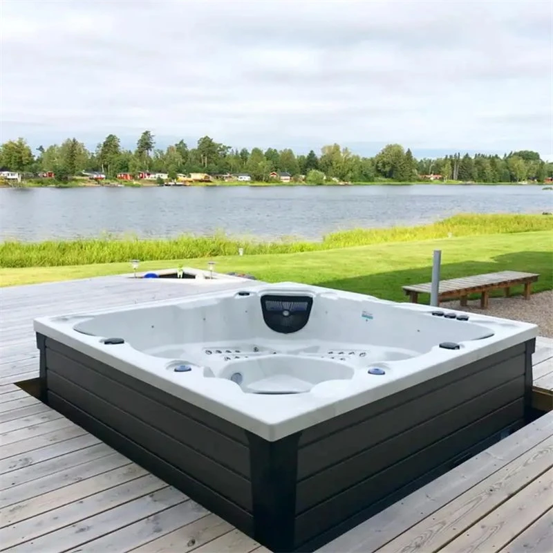 Sunrans Massage Hot Tub Hydrotherapy Balboa USA Seat Acrylic Outdoor Whirlpool SPA for 5 People